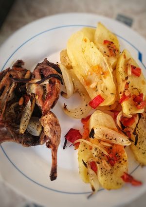 Una foto de Asado de codornices