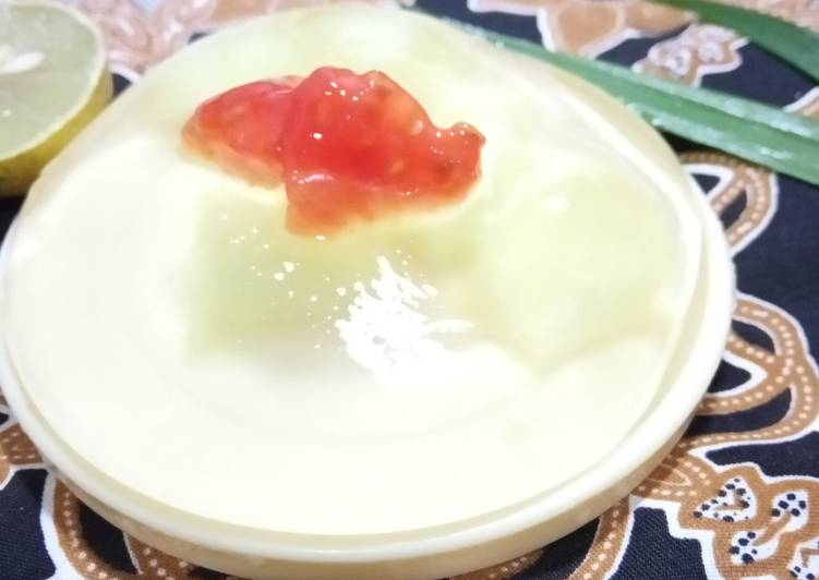 Olahan Jelly melon beda rasa | Cara Bikin Jelly melon beda rasa Yang Sedap