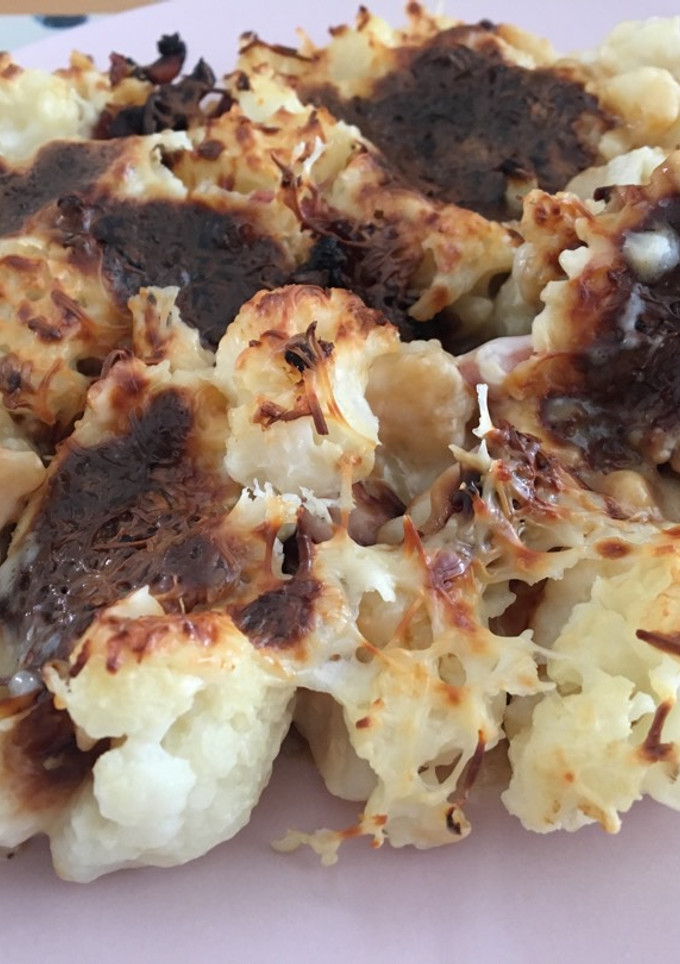 Una foto de Coliflor con bechamel y queso al horno 🤤