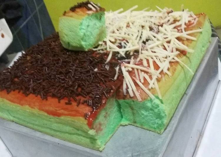 Chiffon pandan putih telur