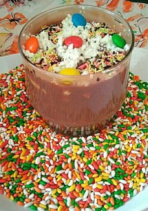 A picture of Chocolate Dry Fruit Custard.