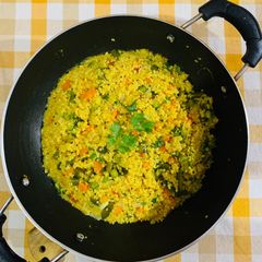 A picture of Foxtail millet Upma.