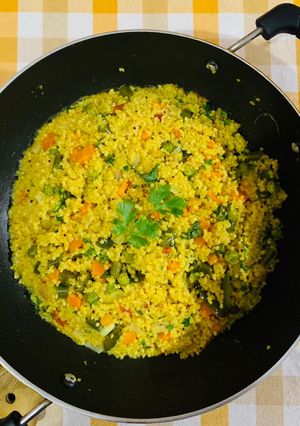 A picture of Foxtail millet Upma.