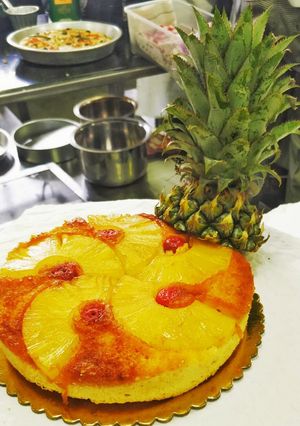 صورة لوصفة كيكة الاناناس 🍍🥧