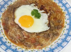 Una foto de Sopa criolla