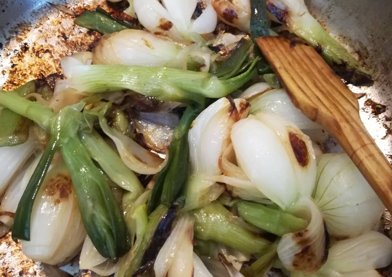 Cebollines a la plancha