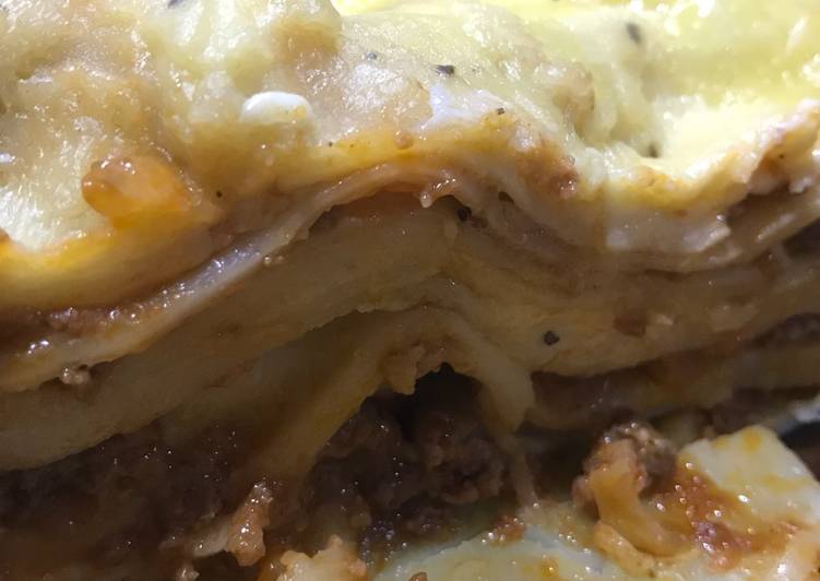 Resep: AppetizingLasagna with bolognese sauce