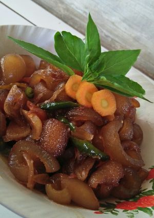 Foto resep Oseng kikil kecap