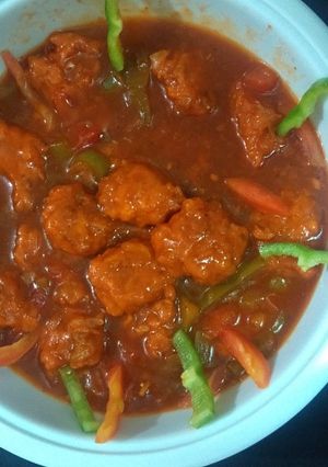 A picture of Gravy Manchurian.