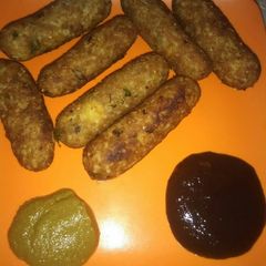 A picture of Spicy rice roll.