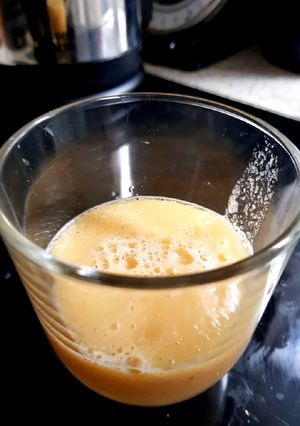 A picture of My little Peach juice 😙.