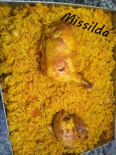 صورة لوصفة رز في الفرن