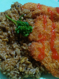 Foto resep Nasi goreng chiken katsu