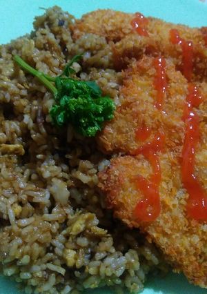 Foto resep Nasi goreng chiken katsu