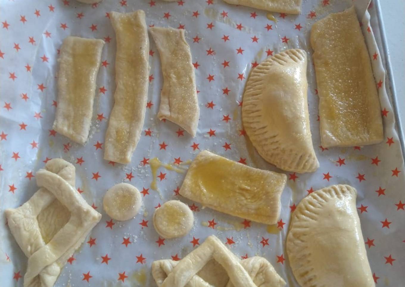 Figuras de masa hojaldre