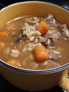 A picture of Beef Barley Soup.