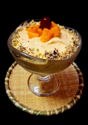 A picture of Mango Shrikhand.