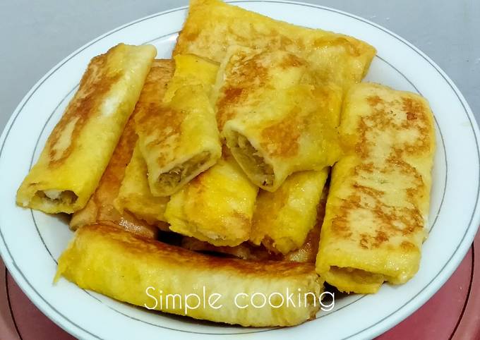 Langkah Mudah untuk Membuat Banana soft bread (roti pisang)dijamin enak dan Gampang, Enak