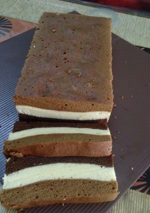 Foto resep Bolu Lapis Kukus Putih Telur