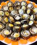 Rong biển cuộn trứng cút