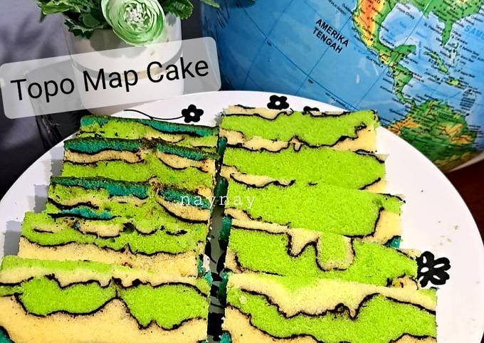 Resep Topo Map Cake Oleh Naynay Cookpad