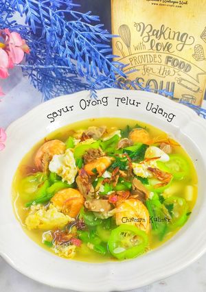 Foto resep Sayur Oyong Telur Udang