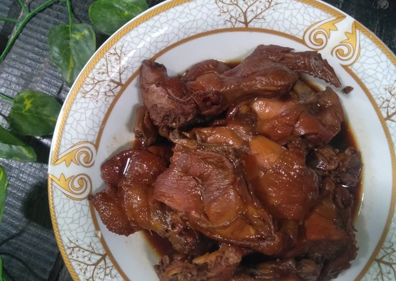 Ayam kecap sederhana