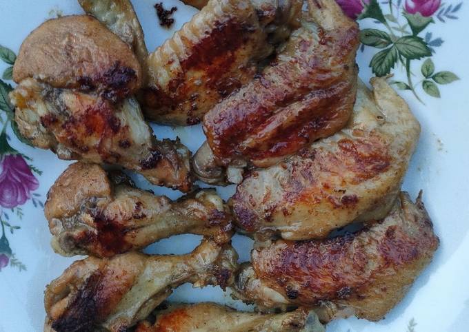 Cara bikin Grilled Chicken Wings