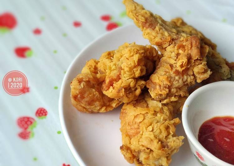 Resep Ayam Crispy ala KFC Renyah seharian, Enak Banget