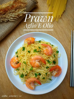 Foto resep Prawn Aglio E Olio