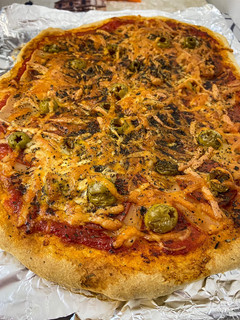 Una foto de Pizza casera en horno airfryer
