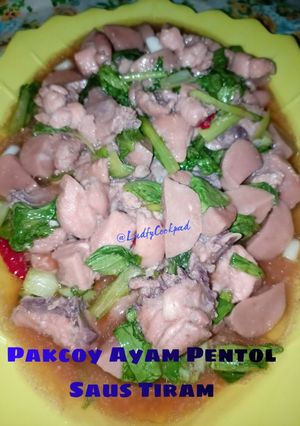 Foto resep Pokcoy Ayam pentol Saus Tiram