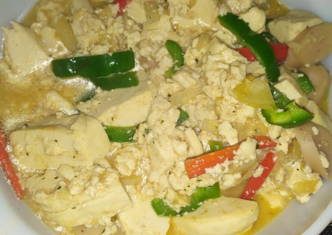 Tahu masak saos tirem