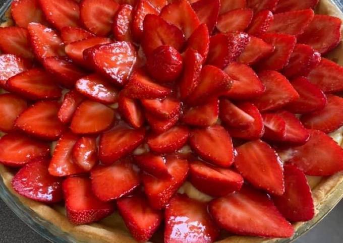 Tarte aux fraises et au mascarpone