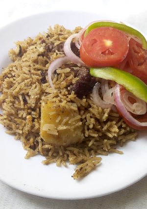 A picture of Beef Pilau.