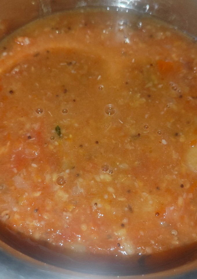 கத்தரிக்காய் தக்காளி கொத்சு(tomato kothsu recipe in tamil) செய்முறை முக்கிய புகைப்படம்