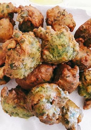 Una foto de Croquetas o buñuelos de acelga fáciles y rápidas