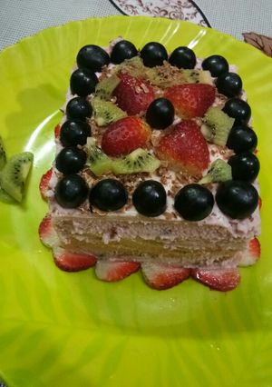 A picture of Bread fruit cake.