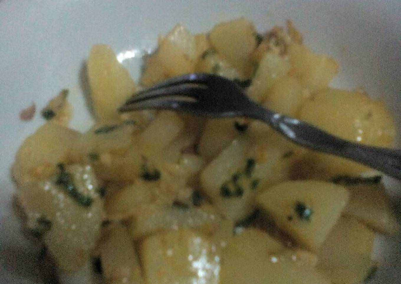 Kentang rebus tumis ala ala