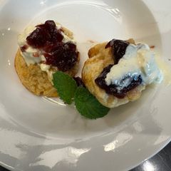 A picture of Worlds Best British Scone - Perfect ! Cream or Jam first :P lol.