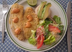 Una foto de Filete de pescado empanizado