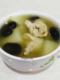 Sup jamur,daging ayam dan kohlrabi #taiwan food