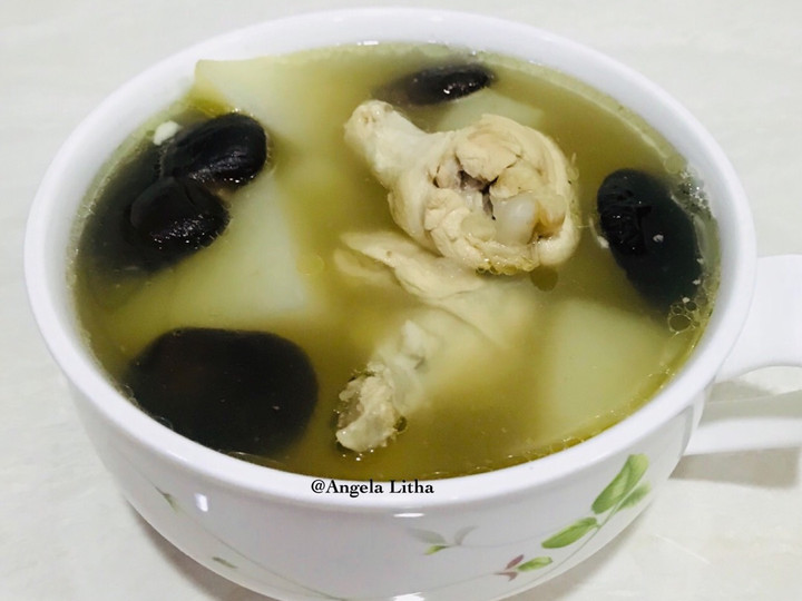 Cara Gampang Menyiapkan Sup jamur,daging ayam dan kohlrabi #taiwan food Rumahan