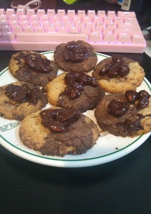 Una foto de Galletitas marmoladas keto