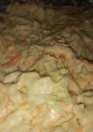 A picture of Coleslaw Salad in Mayonnaise.