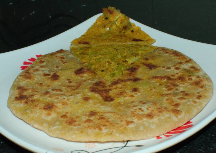 How to Make Any-night-of-the-week Gobhi allu matar paratha