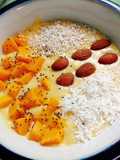 Yogurt de mango y plátano