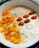 Yogurt de mango y plátano