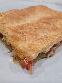 Una foto de Hojaldre de pesto