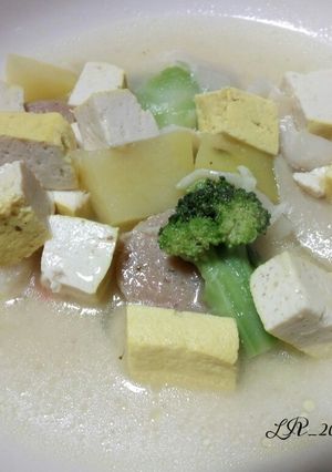 Foto resep Sup Tahu Kentang Jamur